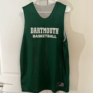 Dartmouth Ivy College Big Green White Reversible Practice Basketball Jersey M